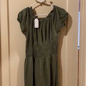 Olive green dress
